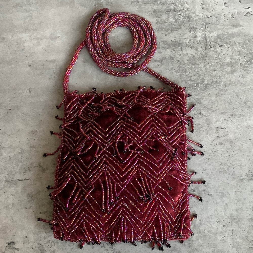 Unique Beaded Bohemian Velvet Bag